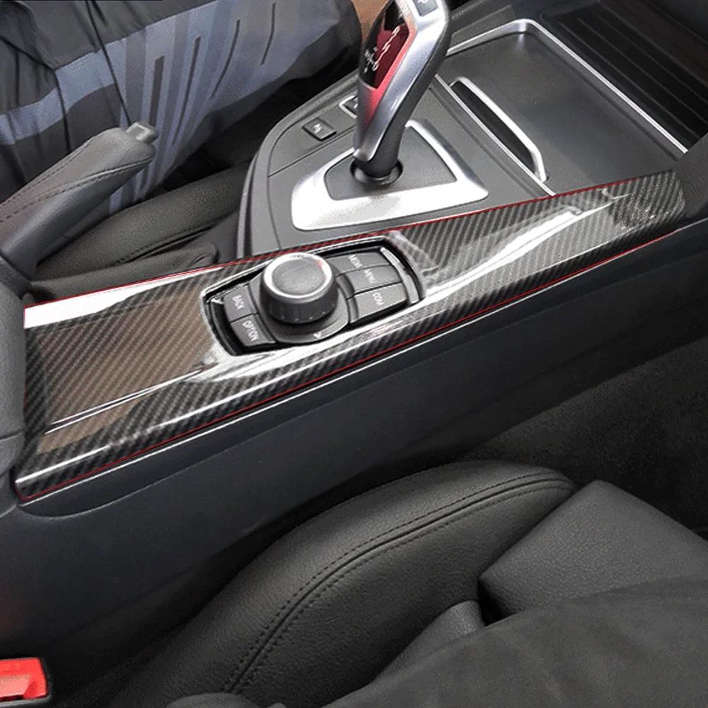 Отделка панели мультимедийного центра салона автомобиля для BMW 3 серии F30 F34 4 серии F32 F36 2013 2014 2015 2016 2017 Углеродное волокно ABS