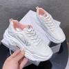 Women's Shoes 2024 Autumn PU Mesh Breathable Sports Shoes Women's Comfortable Running Shoes Vulcanized Shoes