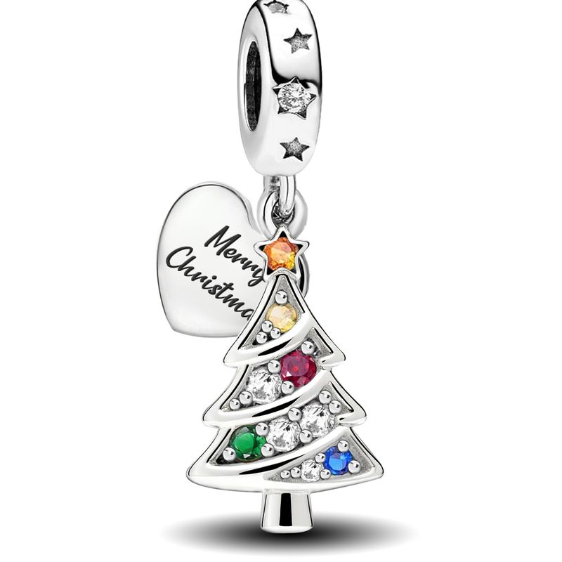Медь Классический Колокольчик Рождественская Елка Рождественская Серия Шарм-Бусина Подходит Для Изготовления DIY Браслетов Подарок Высококачественной Ювелирии
