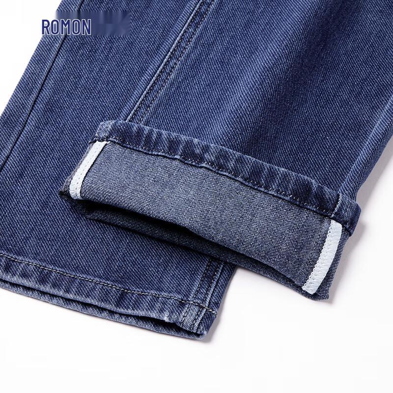 Lomeng Men's Slim Straight Business Casual Jeans