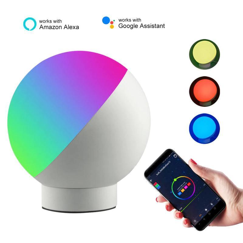 WiFi Smart LED Table Lamp Eye Protection Smart Colorful Reading Lamps Voice Control LED Table Lamp Decor Night Lamps | LED Table Lamps