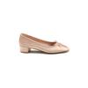 Silk _ Lambskin French Square Head Bow Flat Bottom One Pedal Showing Feet Small Shallow Mouth Ballet Shoes Single Shoes Women