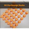 1-100Pcs Orange Rubber Ducks Mini Duck Party Favors Bulk Ducks Summer Pool Floating Toys Rubber Ducks Birthday
