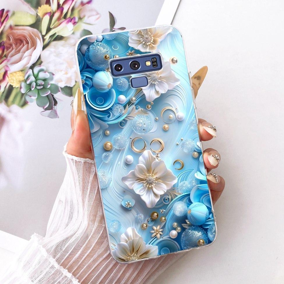 Transparent Cover For Samsung Note9 Case Cute Fashion Butterfly Funny Painted Casing For Samsung Galaxy Note9 SM-N960F SM-N9600