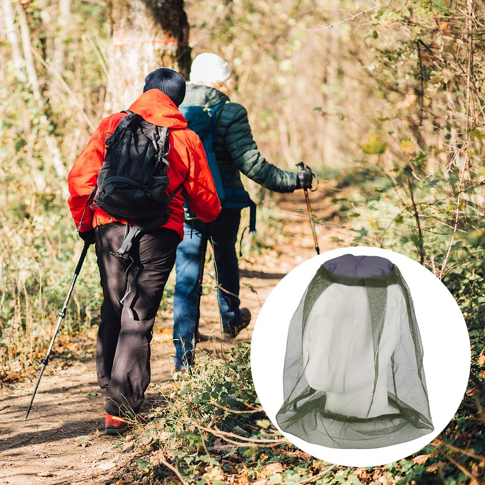 Сетка от комаров на голову, сетка для лица, москитная шапка, полные чехлы для кемпинга, путешествий на открытом воздухе