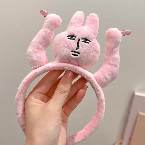 Hair Hoop Plush Material Cartoon Rabbit Decor Bang Hair Decoration Thick Thin Hair