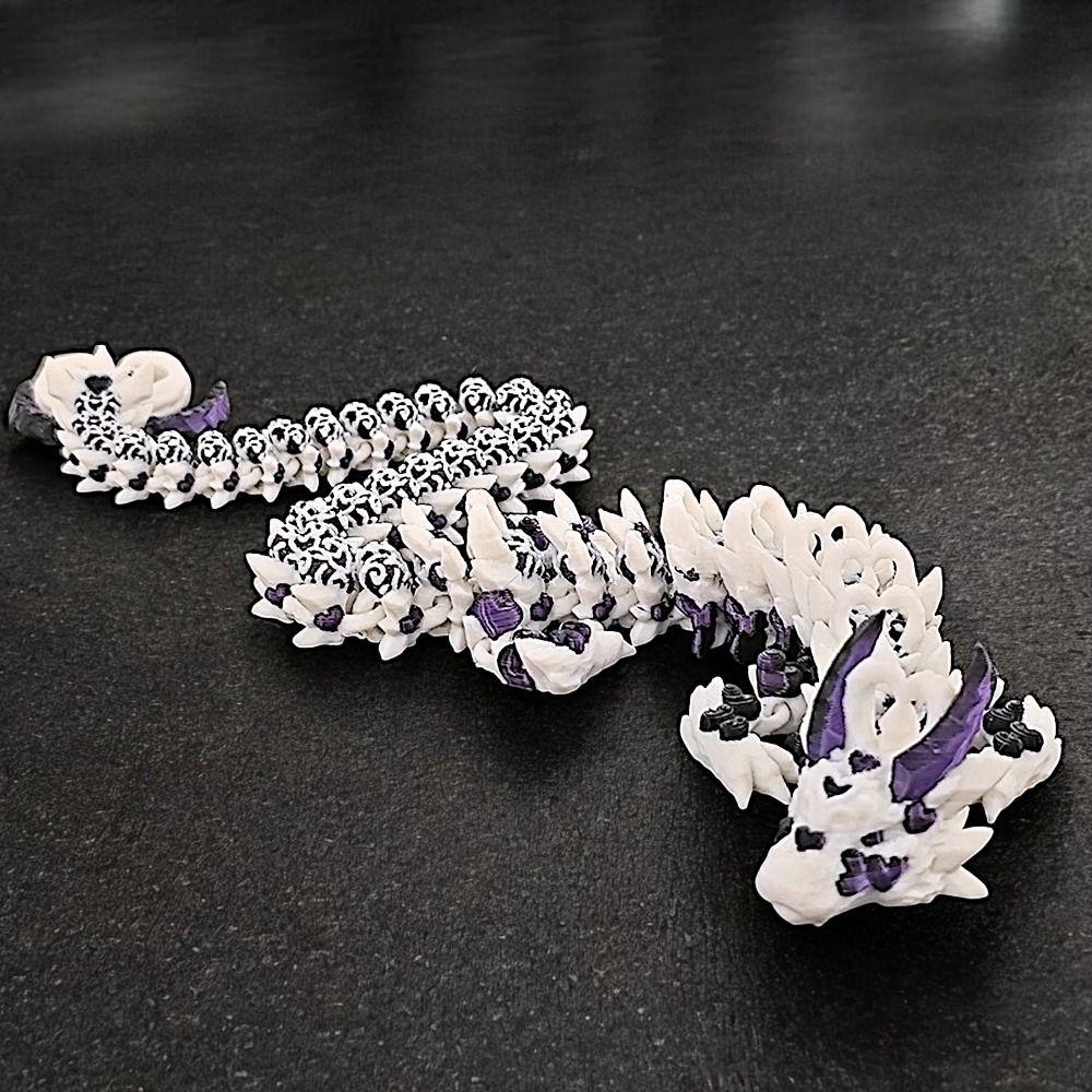 Китайский Дракон 3D-печать Дракон Имитация Глаза 3D Шарнирный Дракон Игрушки Детский Подарок