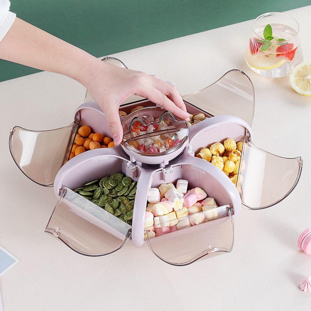 Влагостойкая коробка для фруктов Lotus, пылезащитный отсек для хранения, поднос для хранения закусок, гостиная