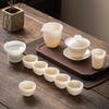 High-end Ice Seed Jade Porcelain Tea Set Gift Box with Hand Gift Business Company Wine Industry High-end Gifts