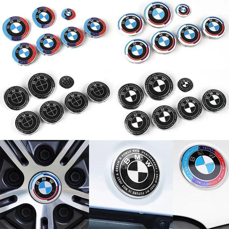 7 шт. Эмблема-значок на капот, переднюю и заднюю часть багажника для BMW, издание к 50-летию E36 E46 E53 E90 E60 E93 E87 G01 G20 X3 X5 F30 F20