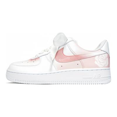 Кроссовки Air Force 1 Low top для скейтбординга Женские Розовые Белые DD8959-100(Команда74-)