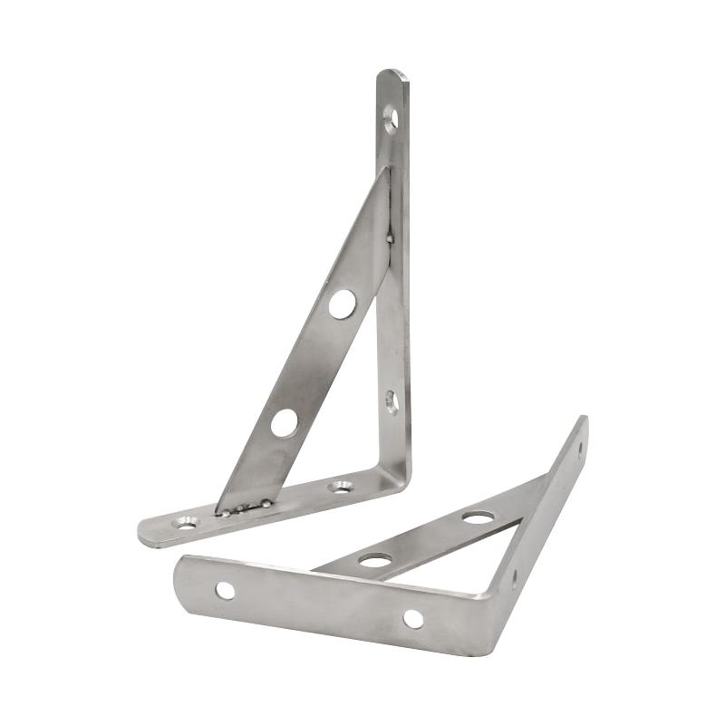 Jingu Lao Heavy-Duty Stainless Steel Right-Angle Shelf Bracket