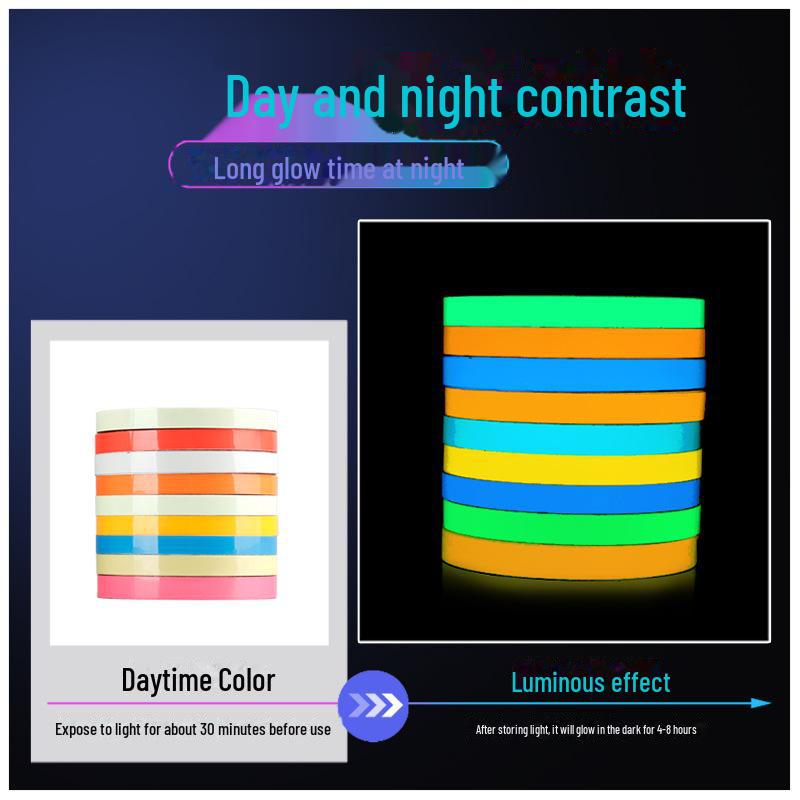 Ультраяркая светящаяся наклейка на стену и пол для идентификации выключателей и безопасности на лестнице