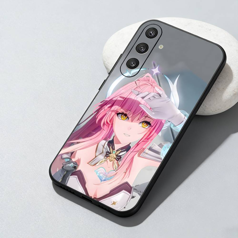 Чехол для телефона Samsung Galaxy A73, A72, A71, A70, A52, A51 и других, с принтом 'Beauty A-Aemeath Game WuWa', мягкий, черный