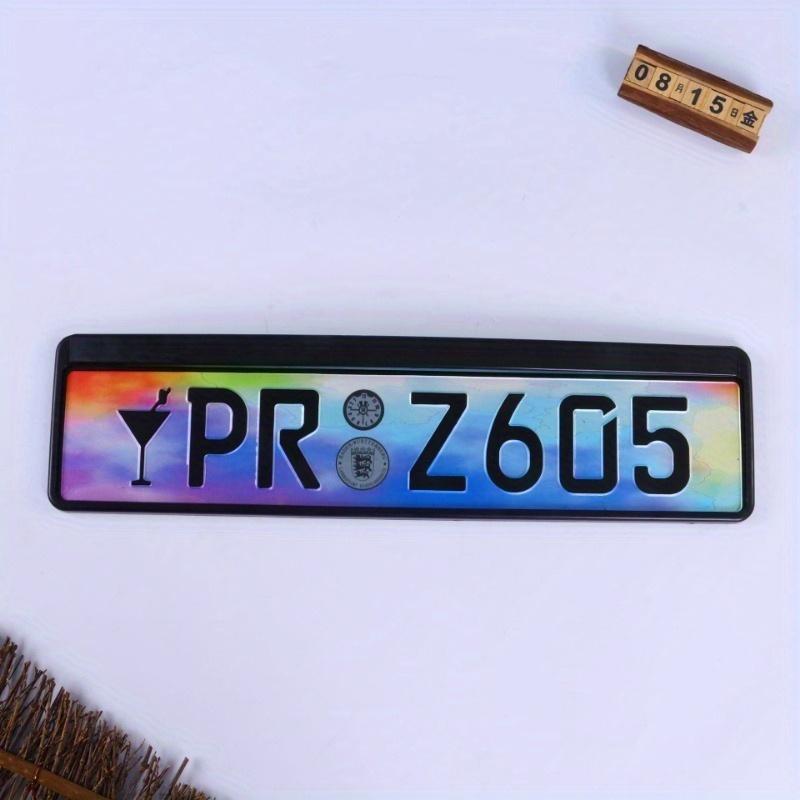 Декоративный держатель номерного знака для внешней торговли, европейский регламент, американский регламент, полуфабрикат, пустая автомобильная бирка, декоративная подвеска