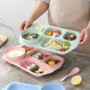 with Bowl and Tableware Fat-Loss Meal Plate Microwave-safe Divided Food Plate  Canteen