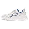 Li Ning Cloud Sea Нескользящие износостойкие Низкие спортивно-повседневные кроссовки Мужские Цвет: Туманно-белый Серебристый AGCT153-2