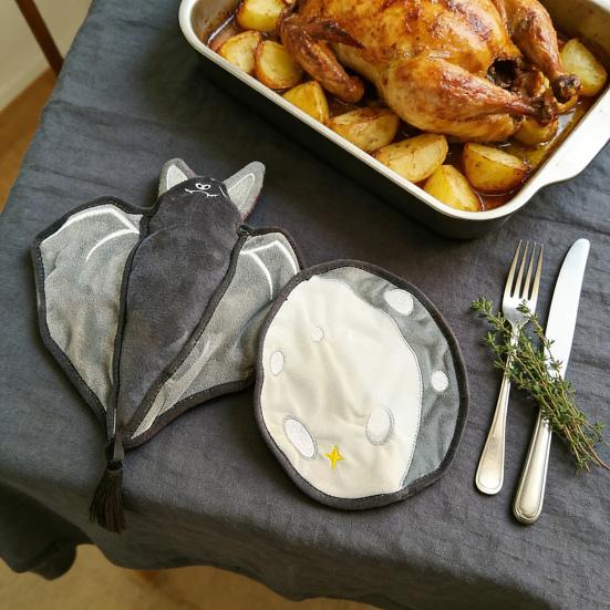 Набор прихваток и подставок под горячее, термостойкие изолированные кухонные перчатки с нескользящим захватом, изолированные кухонные перчатки для выпечки, приготовления пищи, гриля