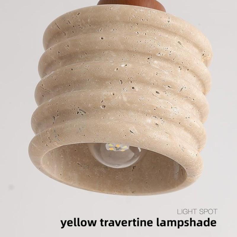 Nordic Yellow Travertine Terrazzo Люстра Ресторан Молочный Чай Магазин Кафе Бар Цемент ЛОФТ Квартира Индустриальный стиль