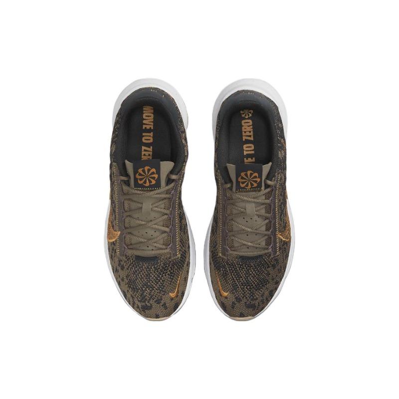 Nike Женские низкие тренировочные кроссовки SuperRep Go 3 Next Nature Flyknit Premium Коричнево-серые DQ4679-001