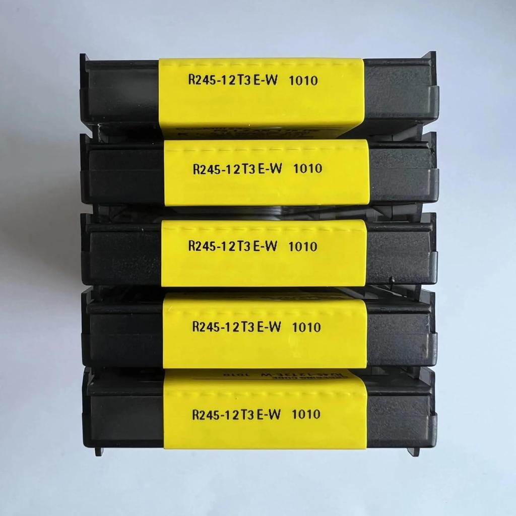 Original Sandvik / R245-12T3E-W 1010 / CNC Lathe Carbide Blade 10 PCS
