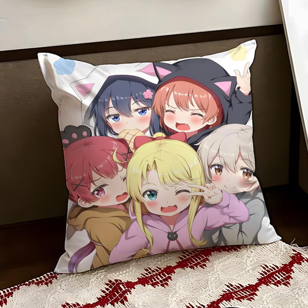 Аниме Милый WWataten Наволочка Двусторонняя Мягкая Прочная Подушка Чехол для Дома Автомобиля Многоцелевое Использование для Ежедневного Комфорта