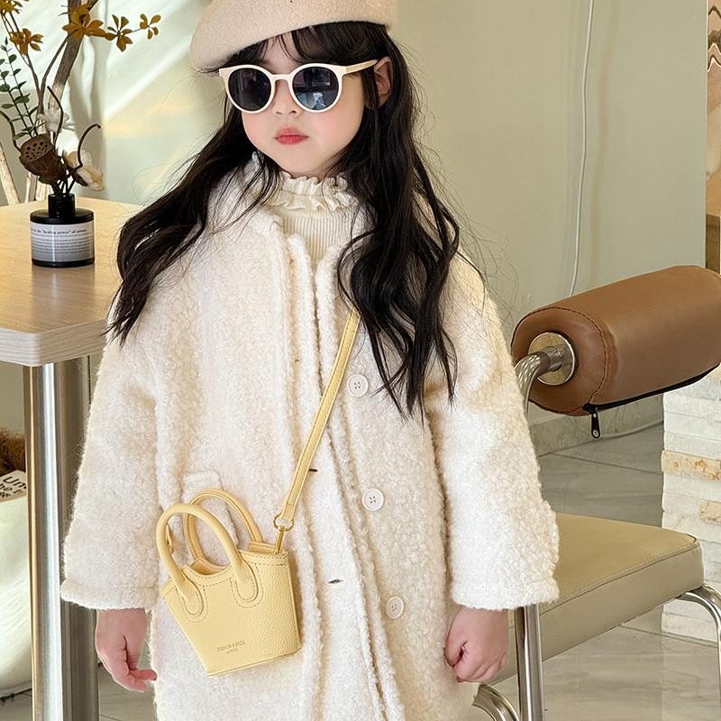 Adorable Solid Color Kids Crossbody Bag Trendy Mini Purse For Playdates And Outings