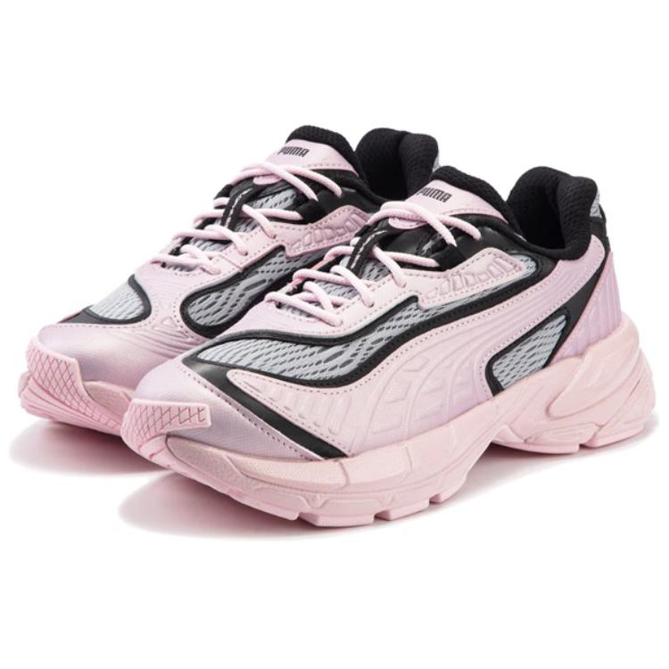 Puma Velophasis Fabric Synthetic Leather Comfortable Low-Top Dad Shoes Unisex Sneakers Pink 399127-02