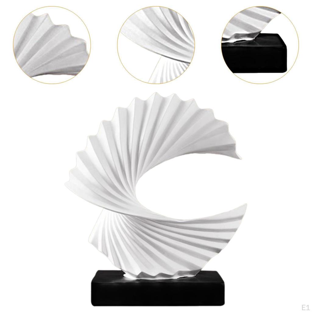 Ocean Wave Statue Abstract Sculpture Craft, Collectible, Centerpiece Creative Resin Figurine Desktop