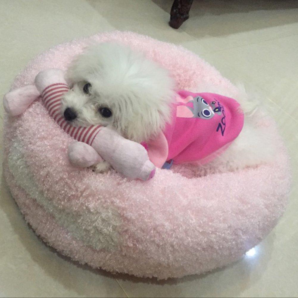 CHAMI Подстилка-мат для питомца Подушка Диван Пушистый домик Простая круглая кровать Собака Кошка Кошка Собака Маленький Средний Кошка Спальный мешок Кровать (L)