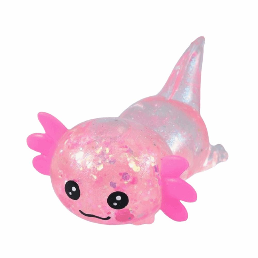 Fun Squeeze Salamander Squishy Toys Slow-rebound Stretchy Axolotl Squeeze Toy Fidget