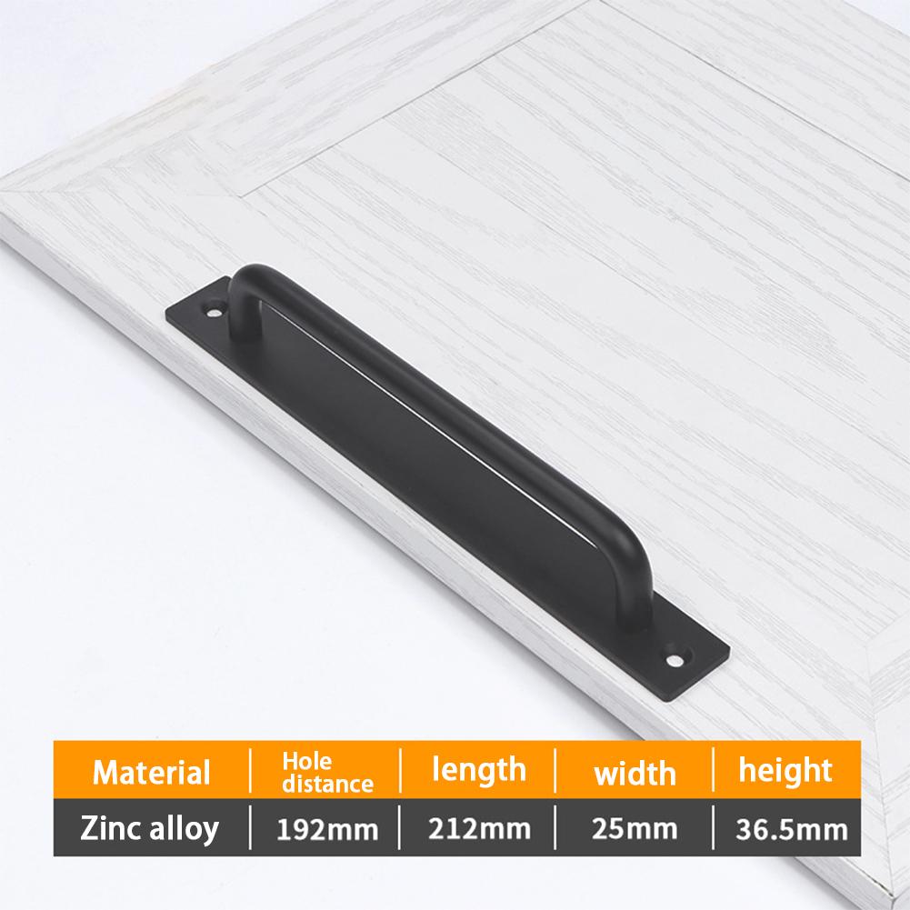 1 шт. Металлическая прочная ручка для двери амбара, ручка с длинным основанием, ручка с длинным основанием для ворот гаража