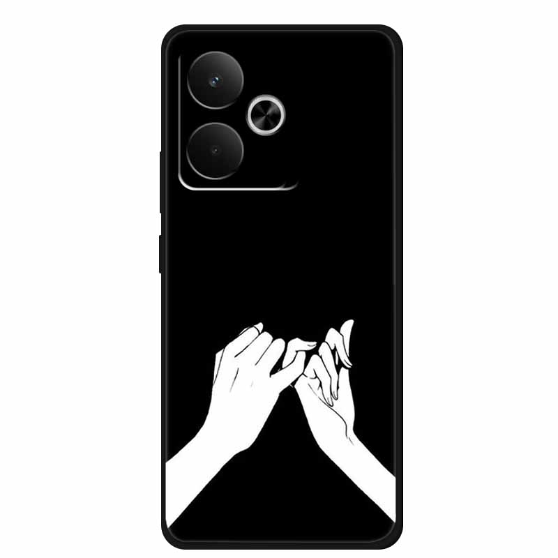 For Realme GT 7T Case 7 T Coque Popular Black Silicone Soft Back Cover Case For Realme GT 7 T Phone Case Cover RealmeGT 7T 7 T