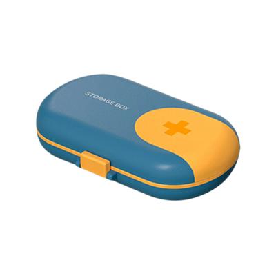 2 в 1 пластиковый органайзер для лекарств со съемным отдельным отверстием и закрытием для путешествий