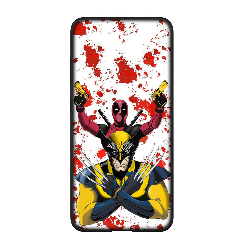 Чехол для телефона Samsung Galaxy S25 S24 S23 iPhone 16 15 Xiaomi Redmi Note 14 13 12 16E X 11 Pro Max OPPO Moto Huawei Marvel Comics Росомаха Дэдпул