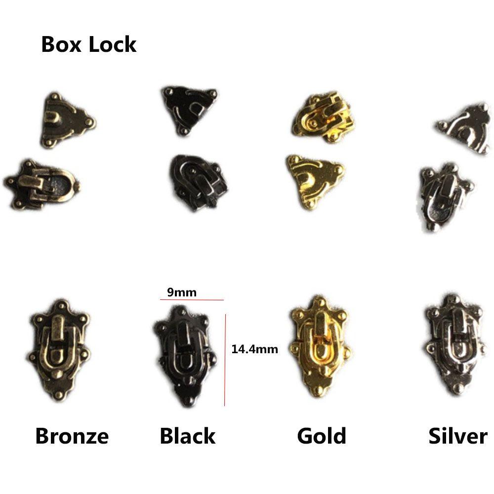 Manual Luggage Trunk Lock Dollhouse Metal Crafts Box Case Corner Suitcase Protector Doll Bags Parts