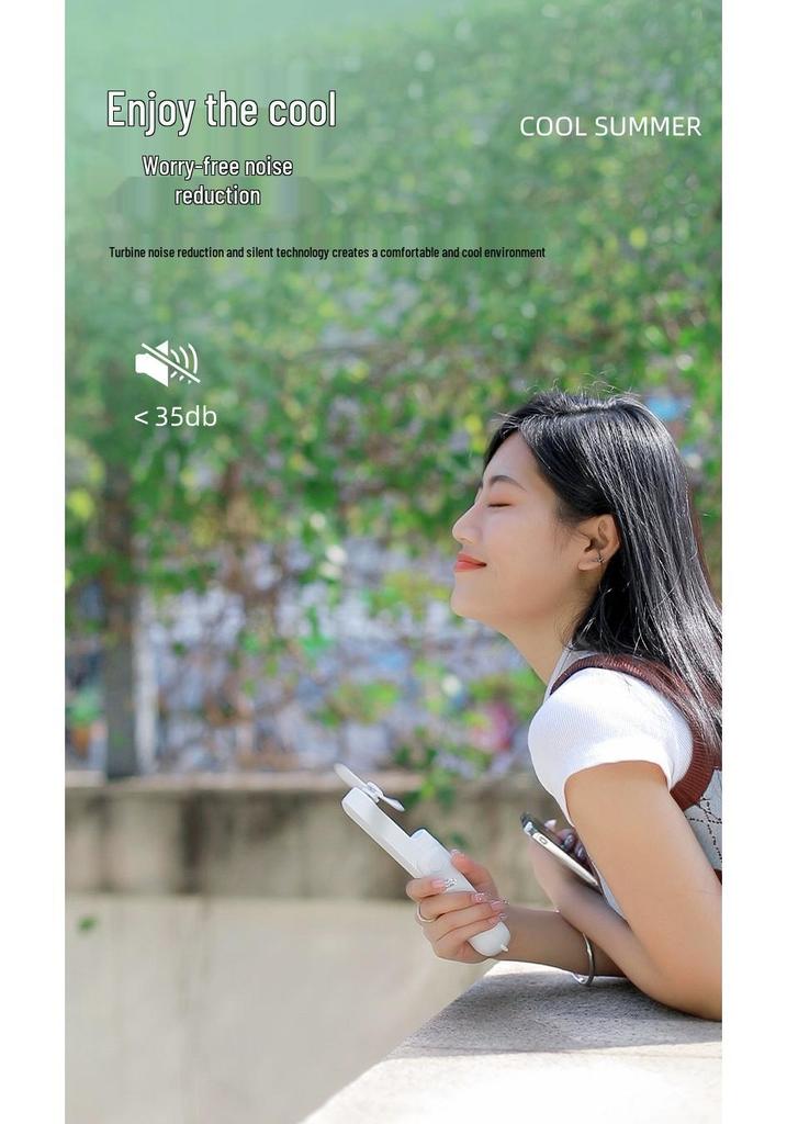 Best-Selling Multi-functional Portable Fan & Power Bank - Compact Handheld Cooling Solution and Smart Gift