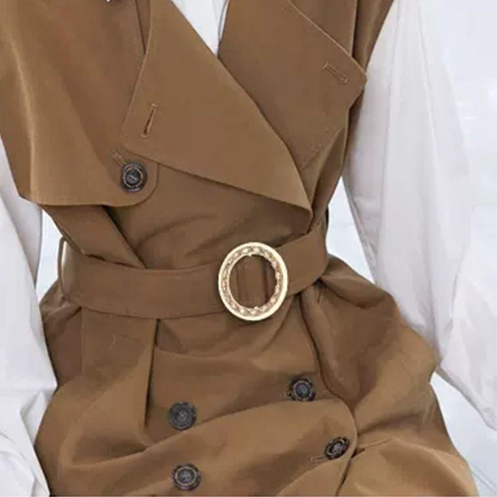 Waist Buckle Scarf Ring Corner Knotted Buttons Coat Adjustment Button Scarf Buckle Belt Button