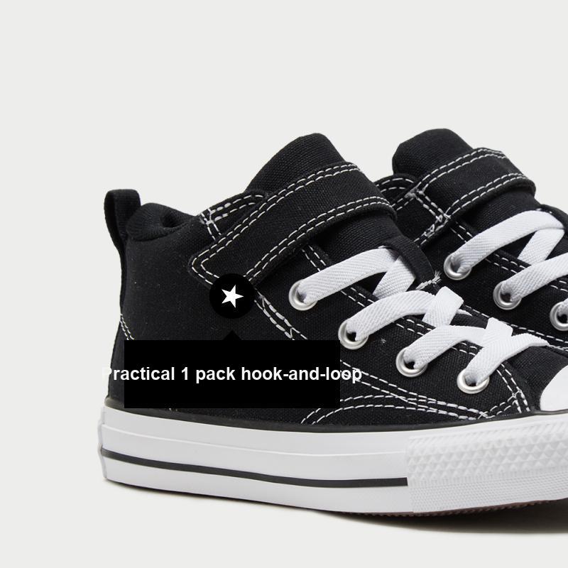 Converse Кеды Chuck Taylor All Star Malden Street 1V GS Черно-белые Детские Кроссовки A04823C