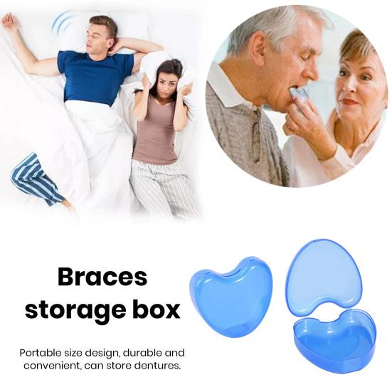 1 шт./2 шт. коробка для хранения зубных протезов различной формы, экологически чистый полипропилен, портативный, удобный для безопасного хранения футляр для брекетов