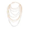 Baroque Pearl Sweater Chain Exaggerated Women's Clavicle Chain Multilayer Pearl Necklace  Banquet