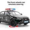 1:32 Scale Charger Honda Accord Police Car Model Toy Metal Diecast Music Light Shock Absorption Vehicles Models Ornaments Gift