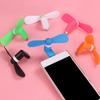 Сотовый телефон Мини USB Электрический вентилятор охлаждения смартфона Портативный вентилятор для Android и iPhone Универсальный цвет