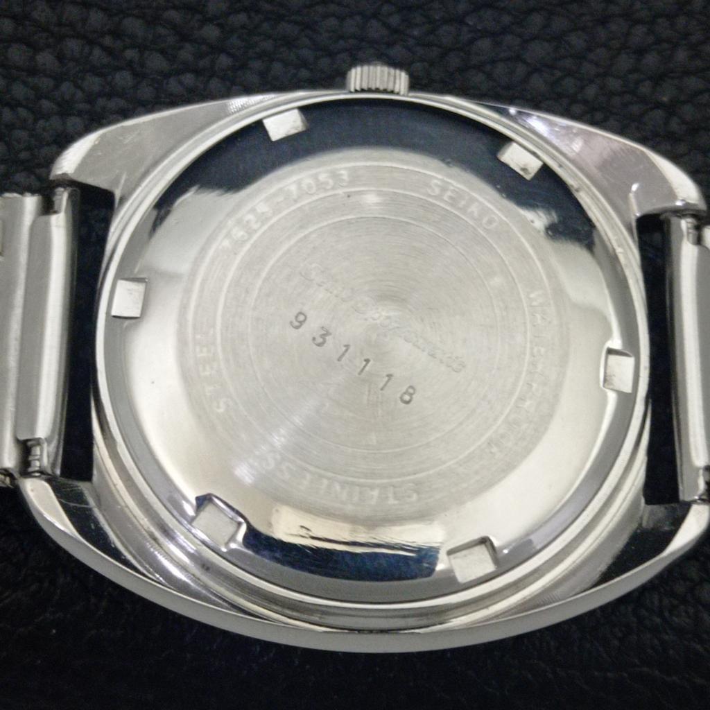 Seiko SPORTSMATIC VINTAGE JAPAN 7625E MENS CREAM COLOR DIAL WATCH A703935-1 R213g-a703935