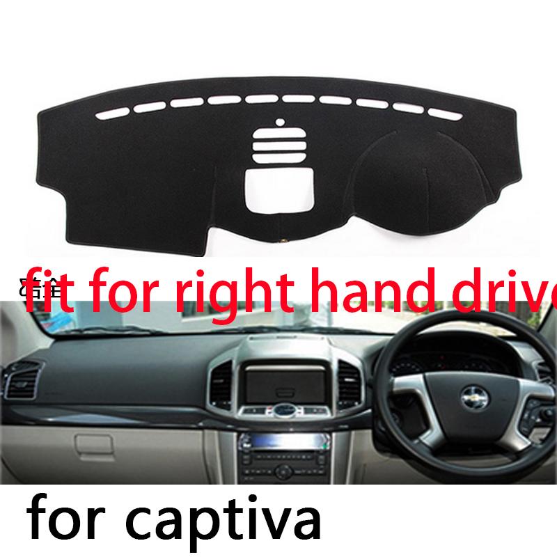 Для Chevrolet Captiva 2010-2017 Левый и правый руль Чехол на приборную панель автомобиля Коврик Защита Подушка Накладка Ковры Аксессуары