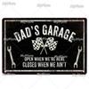 Металлическая табличка Папин гараж Жестяная табличка Винтажный декор Украшение комнаты Металлическая плакетка Мужская пещера Бар Знак Постер Домашний декор На заказ
