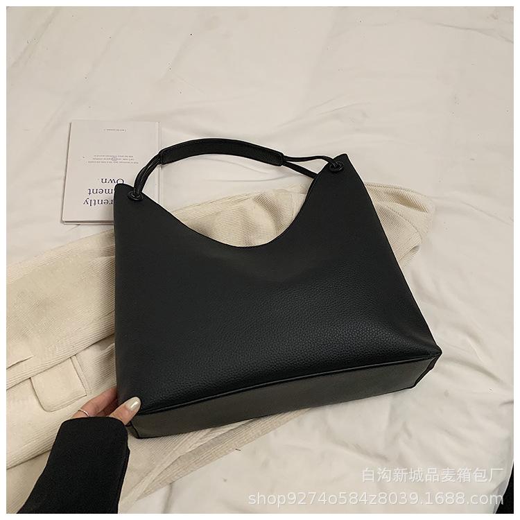 Trendy Fashion Tote Mother and Child Bag 2025 New Autumn and Winter Retro Niche Shoulder Bag High-end Underarm Bag