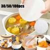 30-100 шт. Жировпитывающая бумага для кухни, пищевая, для фильтрации жирной пены, для впитывания, круглая, для супа, жарки, приготовления, инструмент для жареной пищи