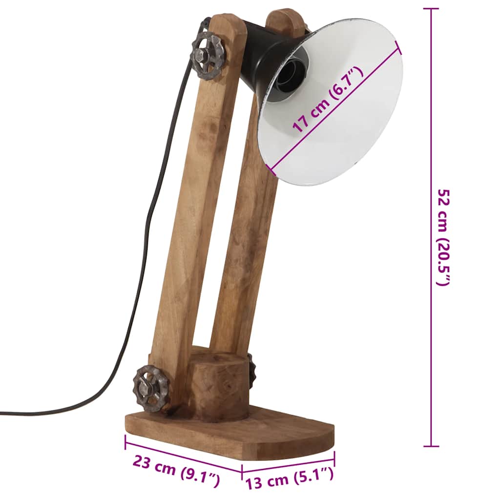 Desk Lamp 25 W Black 23 x 13 x 52 cm E27