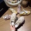 Thick-soled Inner Height-increasing Women's Shoes Ballet Style Moral Training Shoes Women's 2025 New Spring and Summer Casual Sports Shoes Forres